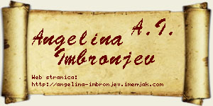 Angelina Imbronjev vizit kartica